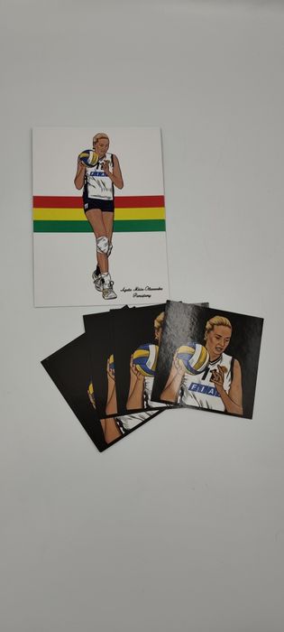 Pamiątkowy szal Agaty Mróz BKS Stal Bielsko-Biała