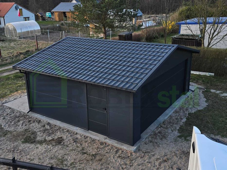 Garaż ocieplany garaż z płyty warstwowej PIR 5 cm na każdy wymiar