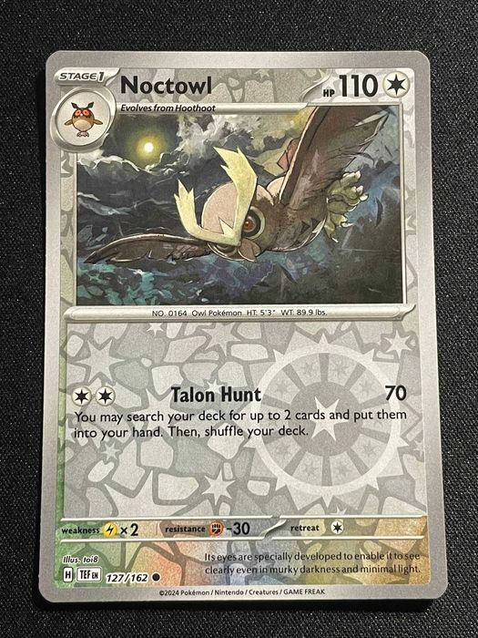 Carta Pokémon Noctowl 127/162 Temporal Forces
