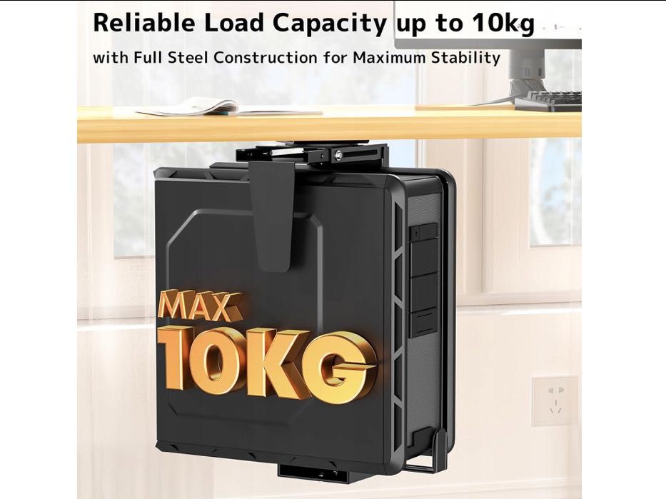 PUTORSEN Regulowany uchwyt do komputera montaż ścienny 360 stopni,