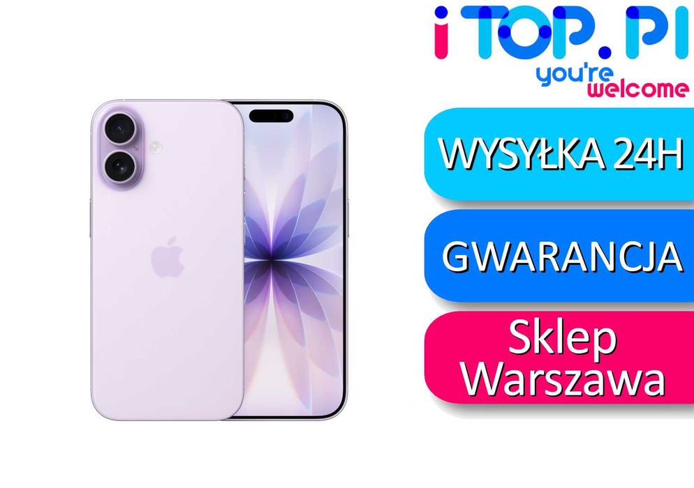 iPhone 17 256GB Fizyczny Sim Lavender Lawendowy - NOWY - NIEAKTYWOWANY - NIEOTWIERANY - Sklep iTop W-wa