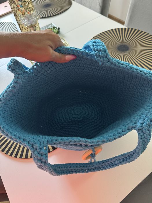 Torebka hand made Premium turkusowa