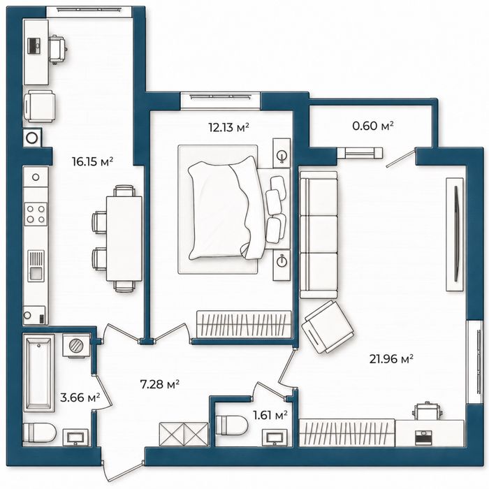 Видова 2-кімнатна квартира 66 м² ЖК Європейські Липки.Без комісії. - View 2