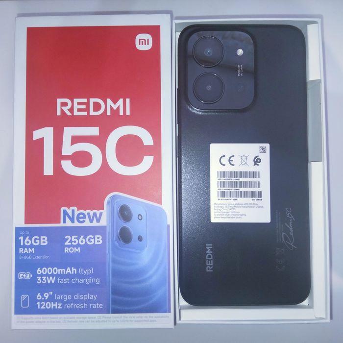 Новий Xiaomi Redmi 15c 8/256 Black