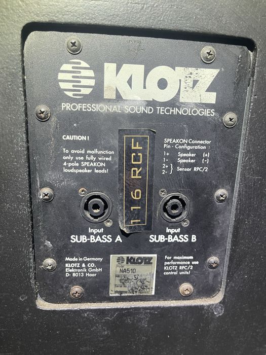 звук 3-4 кВт. Klotz. концертный звук, для клуба и вечеринок