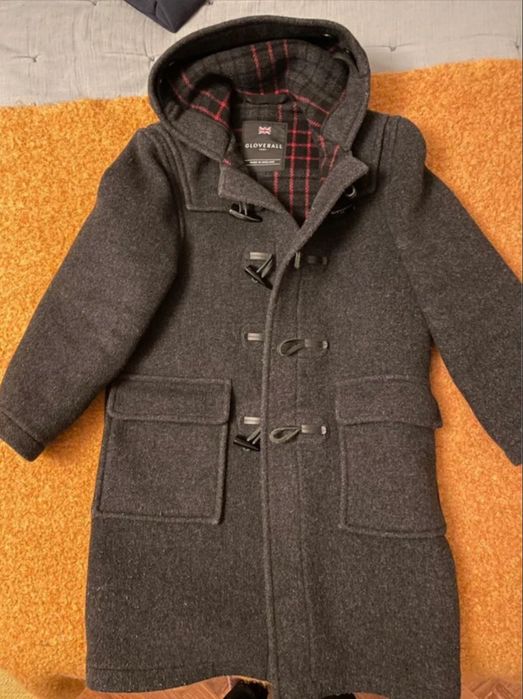 Casaco infantil em lã Gloverall – tipo duffle coat – 146 cm