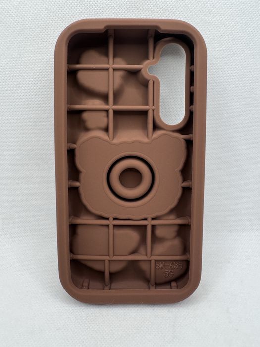 Резиновый детский 3Д 3D чехол для Samsung A17 A16 A25 мишка бампер