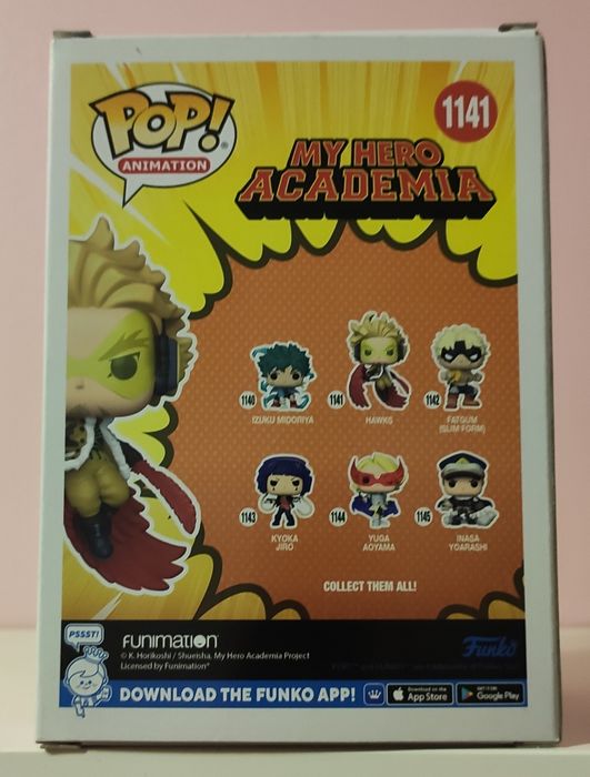 Funko Pop Hawks – My Hero Academia #1141 (Novo na Caixa)