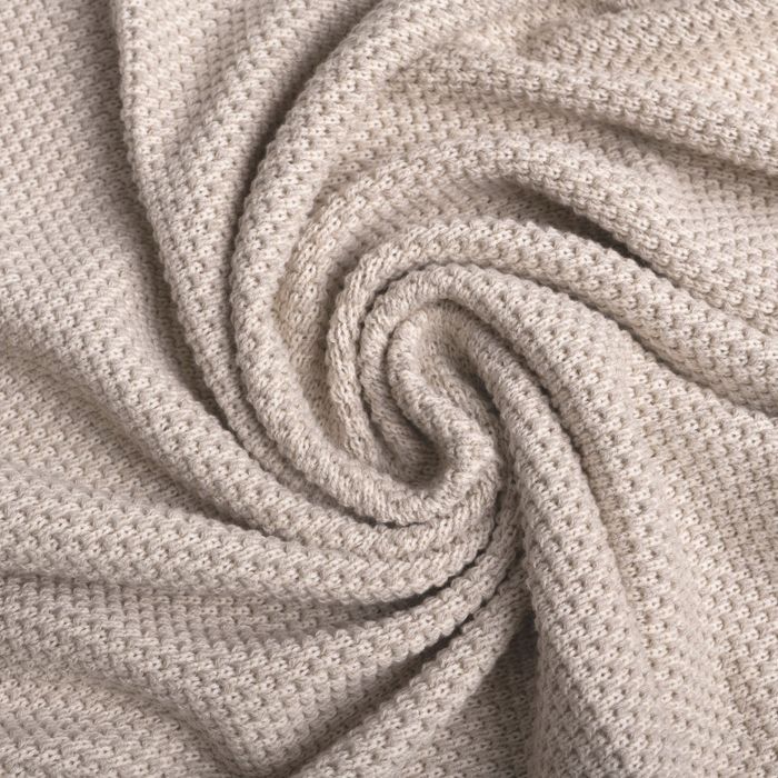Kocyk dziecięcy 80x100 Mini Rattle beżowy bawełniany BabyMatex