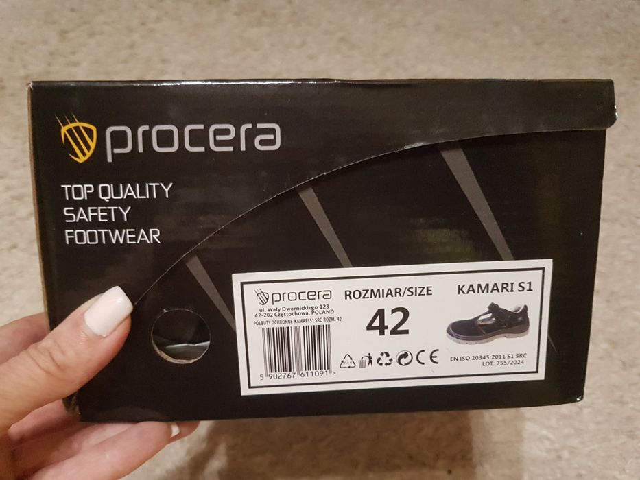 Нові робочі захисні ботинки/сандалі Procera Kamari S1 SRC, 42 розмір, 27 см устілка.