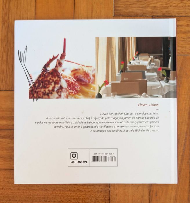 Livro "Eleven Lisboa" – Chef Joachim Koerper – Receitas & Segredos – Capa Dura