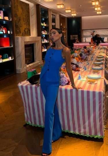 Komplet spodnie kamizelka mango