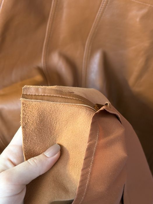 Шкіряна спідниця Massimo Dutti