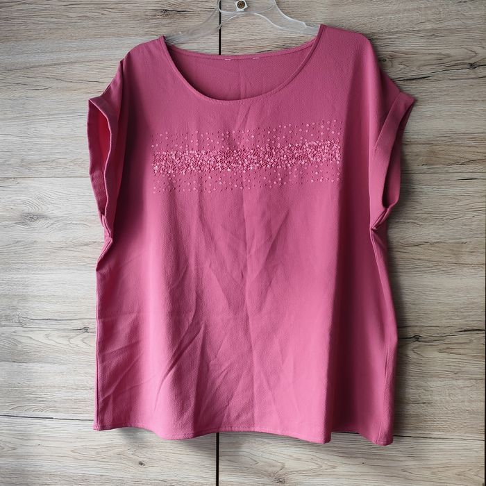 Bluzka różowa krótki rękaw