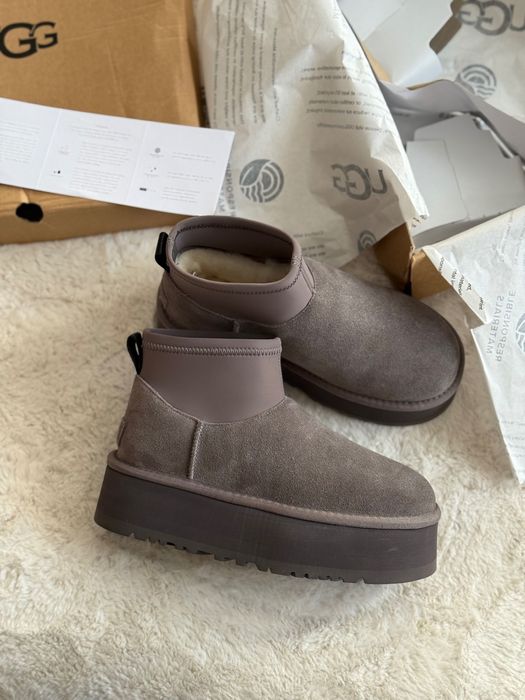 Ugg mini dipper, угг на платформі 5см