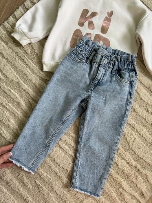 Джинси та світшоти на дівчинку Zara Next H&M. Джинсы свитшот весна