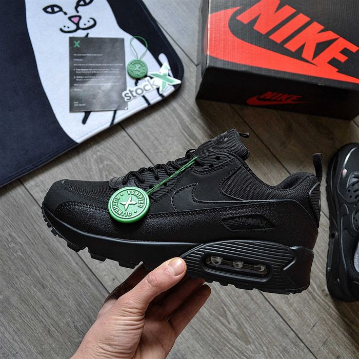 Чоловічі кросівки Nike Air Max 90 Surplus Cordura "Black Infrared" Розміри 40-45