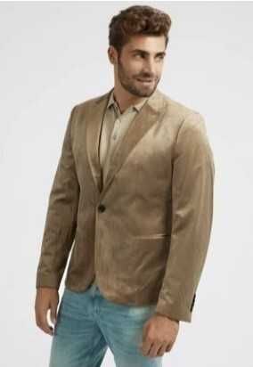 GUESS luksusowa męska marynarka welurowa r. M 48 175/96A