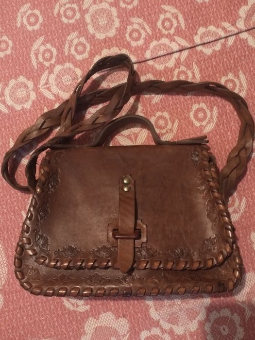 Кожаная сумка женская ручной работы