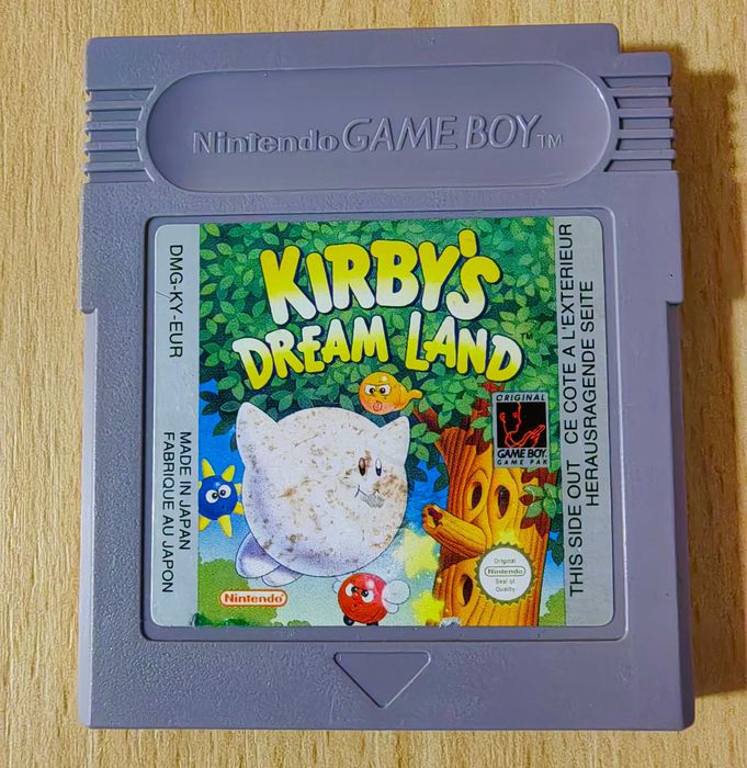Kirby's Dream Land - "bandażowany" (chory) kirby na Game Boy, GB, GBC!