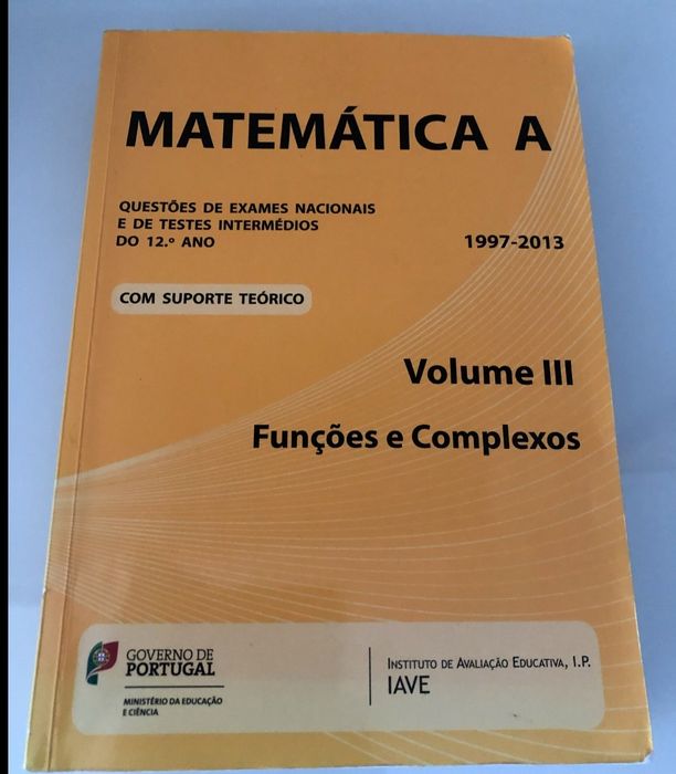 Questões exames nacionais e de testes intermédios matematica 12º ano