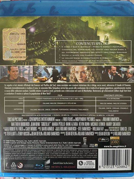 Godzilla [1998] Roland Emmerich - Bluray