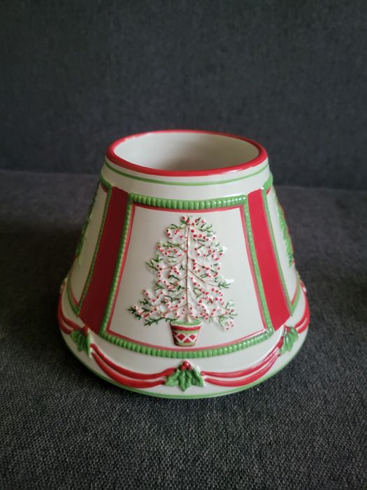 Керамический новогодний абажур
