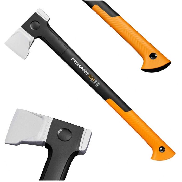 Siekiera Rozłupująca Fiskars X24 1069105 60 cm Do Drewna Polan FiberComp NOWA