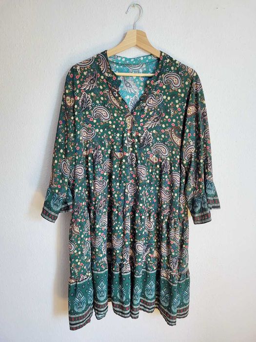 Wiskozowa sukienka boho nowa