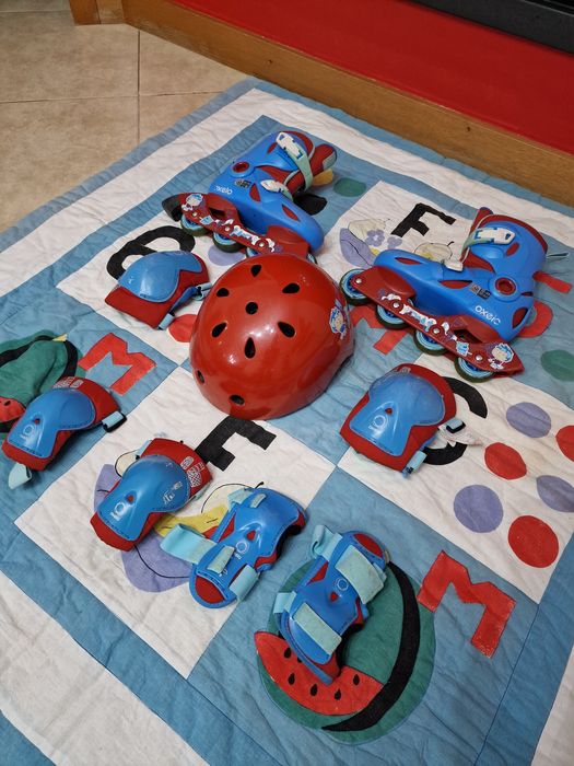 Conjunto patins em linha Oxelo