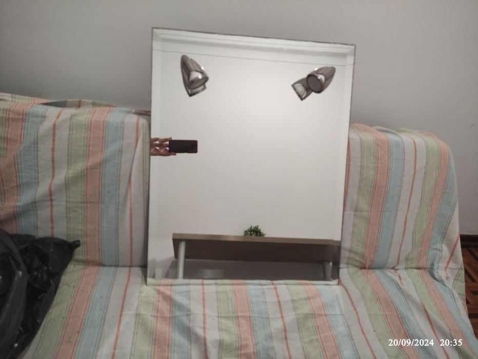 Espelho para wc com luz