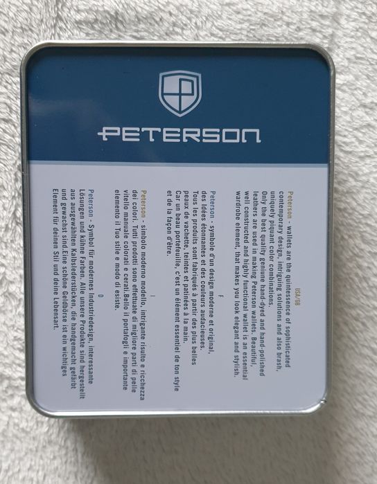 Peterson Puszka Metalowa na Portfel