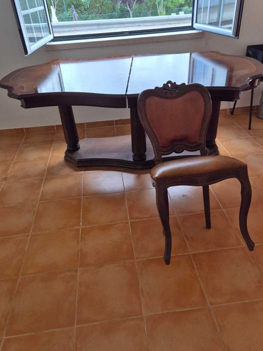 Mesa de Jantar Madeira Maciça Vintage