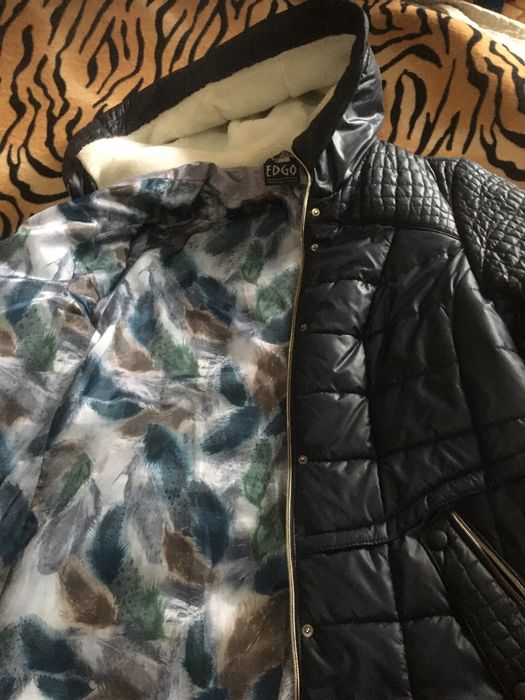 Женский пуховик большого размера