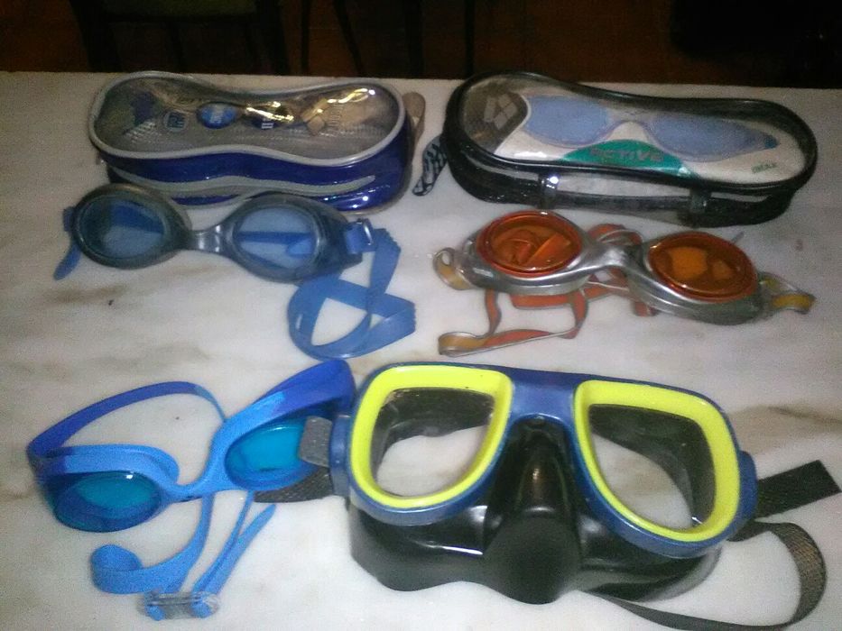 Conjunto de Óculos de Natação e Óculos de Mergulho