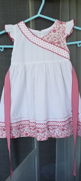 Платье детское на девочку на 1 - 2 года длинна 46 см летнее