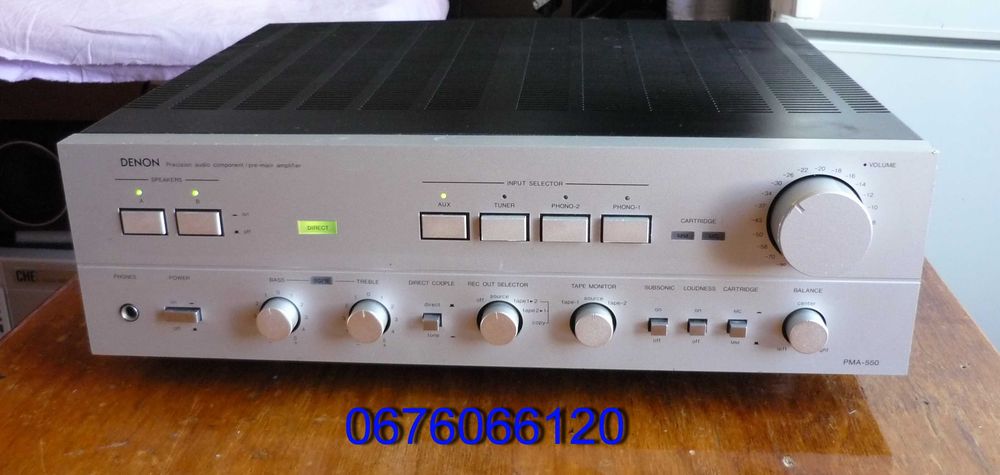 топ под винил и не только DENON PMA-550 2x140W 14kg Japan 1980