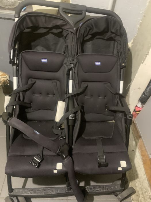 Детская коляска Chicco Twin Black !