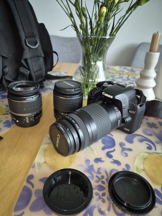 Aparat Canon 500D  dwa  obiektywy!