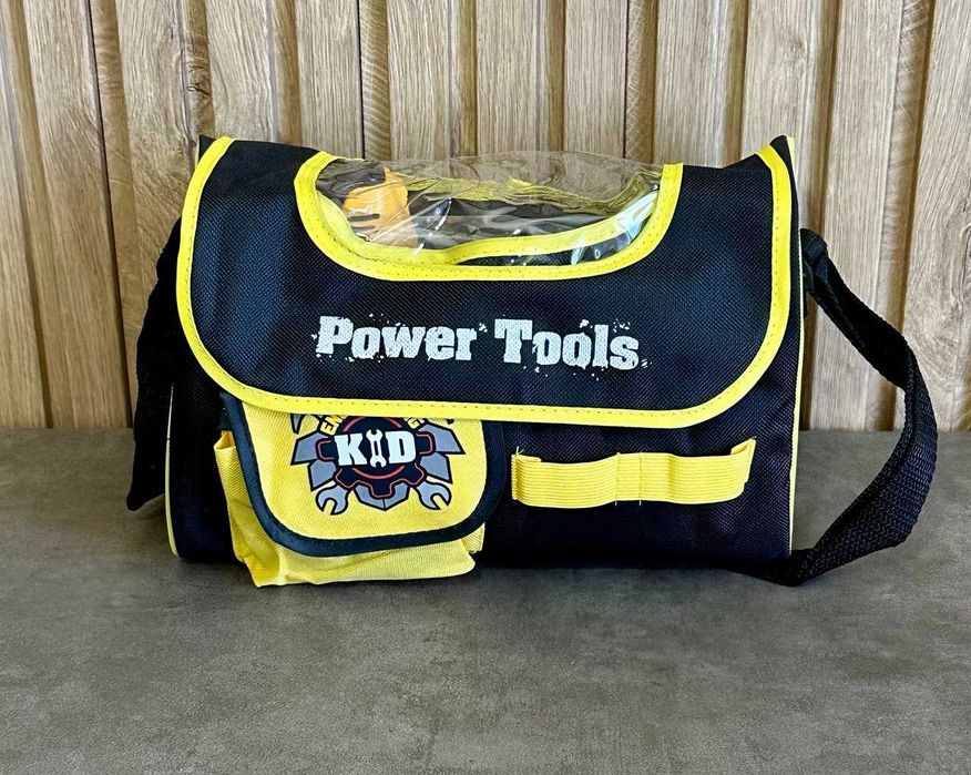 Дитячий набір інструментів у сумці з дрилем на батарейках