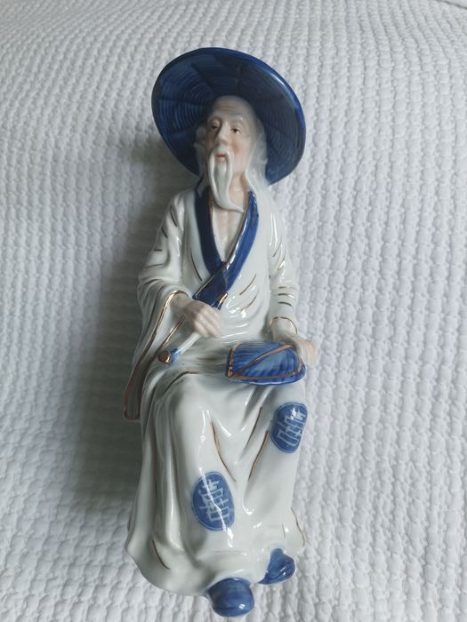 Estatua (23cm) em porcelana japonesa de Eiho