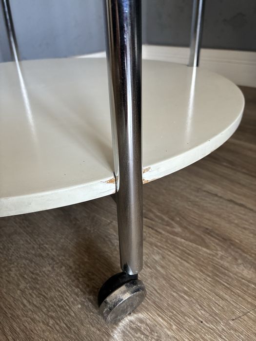 Stolik barek na kółkach design vintage 70s