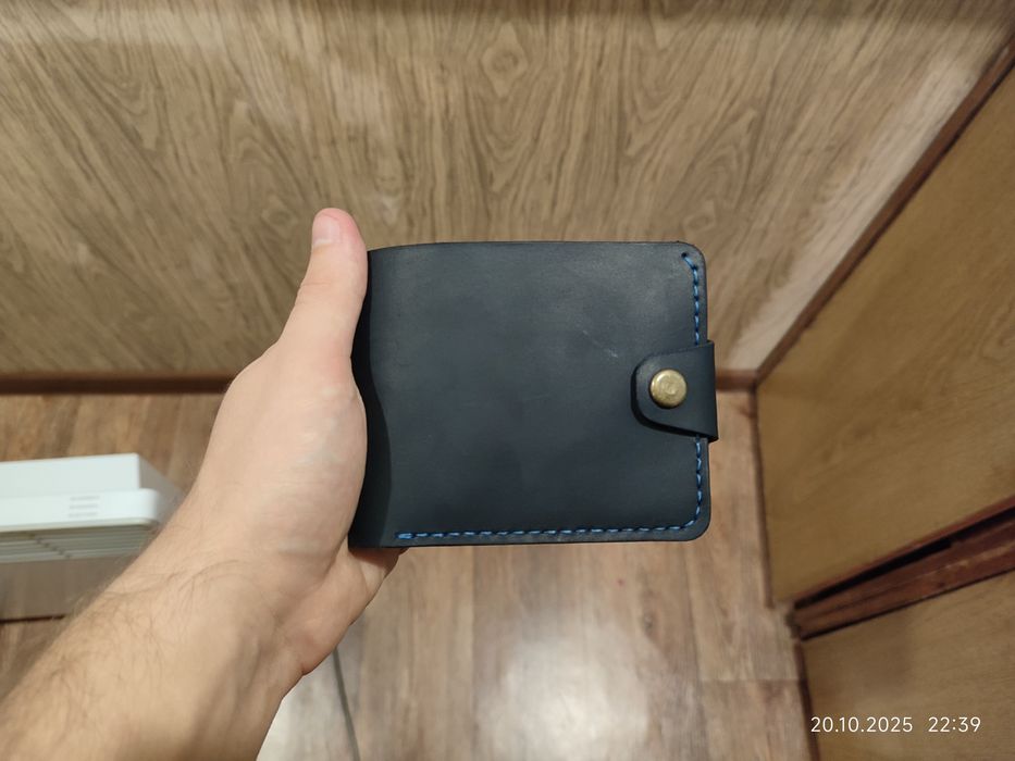 Гаманець шкіряний. Гаманець з натуральної шкіри. Ручна робота
