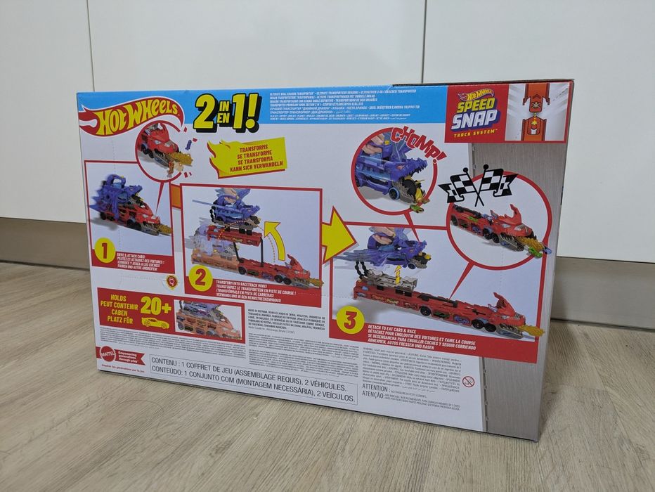 Hot Wheels City - Dragão Transportador com Ataque Duplo