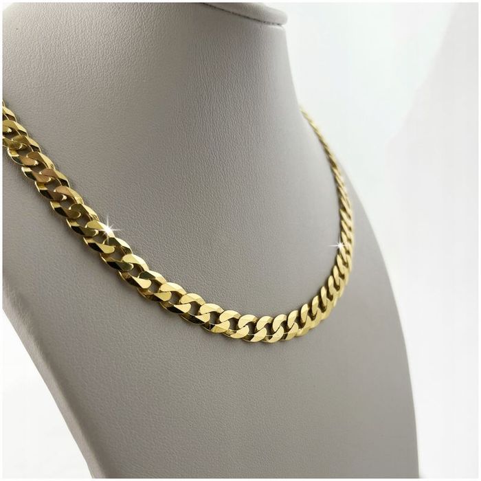 Gruby Łańcuszek Damski Splot Pancerka 65cm/6mm 925 Szeroki Solidny + G