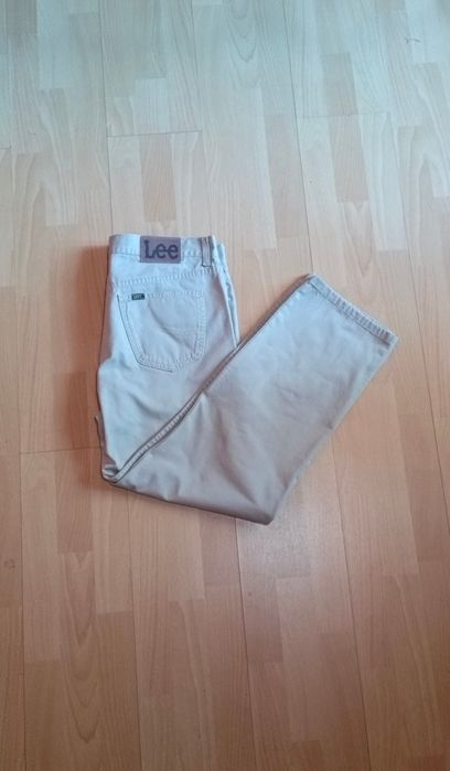 Spodnie beżowe markowe Lee