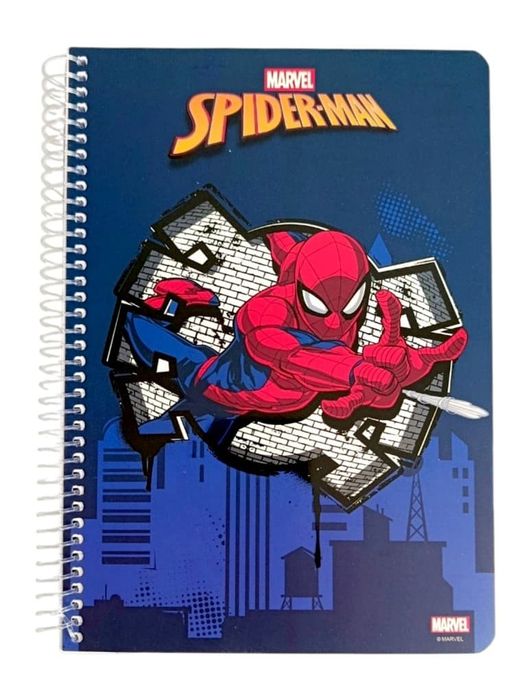 Notatnik Zeszyt w jedną linię na Spirali Spiderman notes kołonotatnik