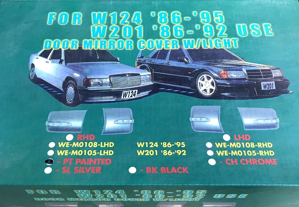 Накладки на зеркала Мерседес 124