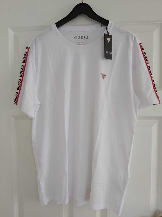 NOWY tshirtkoszula GUESS bluzka biała M męska
