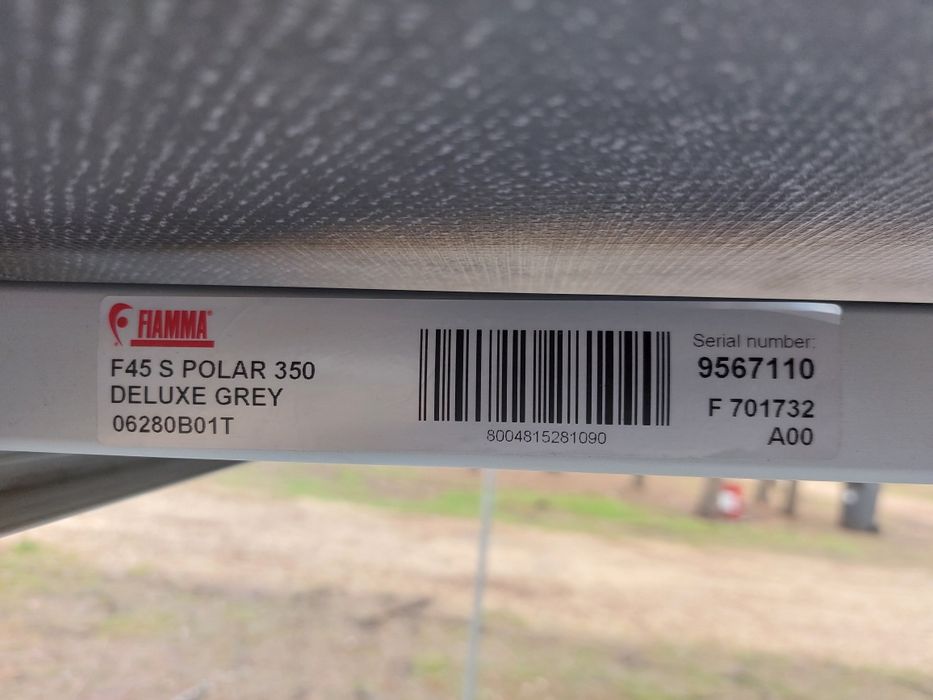 Markiza Fiamma F45S POLAR 350 DELUXE GRAY 3,5m